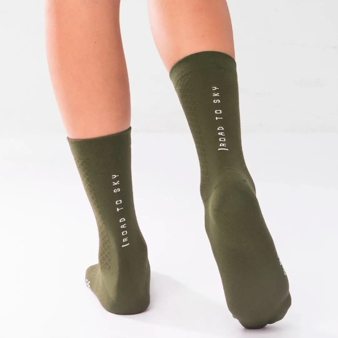 Rockbros Medias de ciclismo SCK60 Verde2