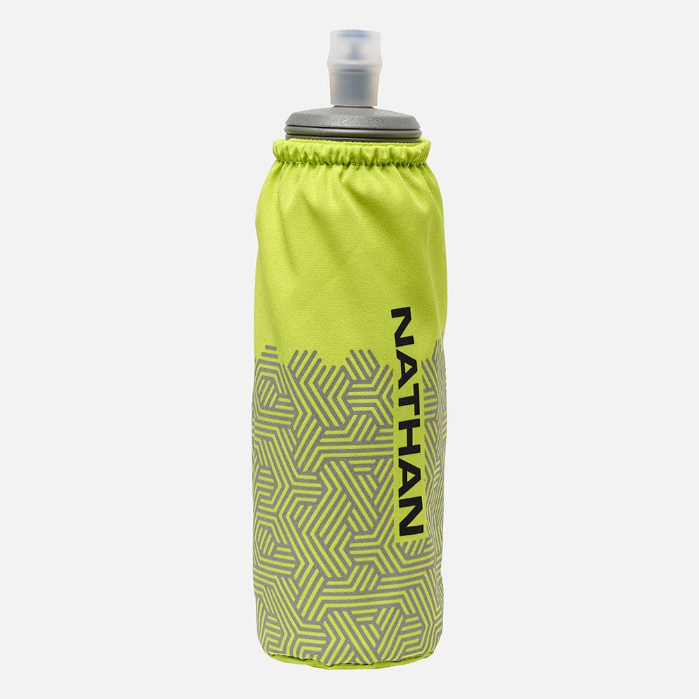 Nathan HyperNight Pinnacle Soft Flask 14oz Yellow/Hex Print1