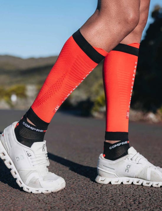 Compressport Pantorrillera R2 3.0 Rojo/Negro3