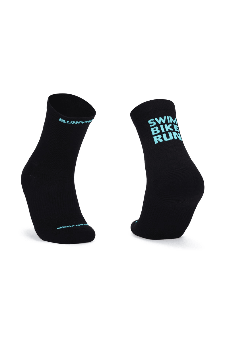 Bunnyhop Medias Swim Bike Run Negro Celeste1