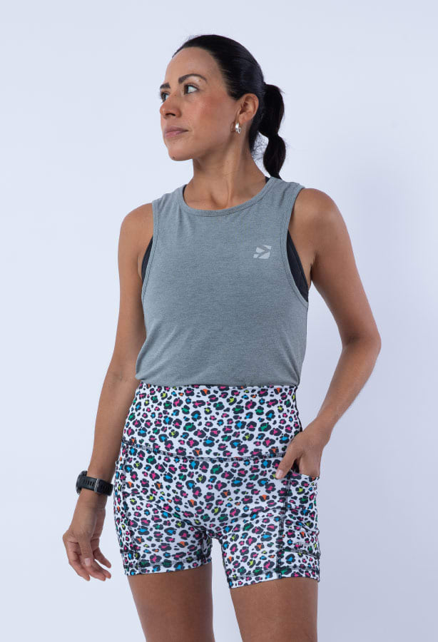 Sweat It Short Animal White4