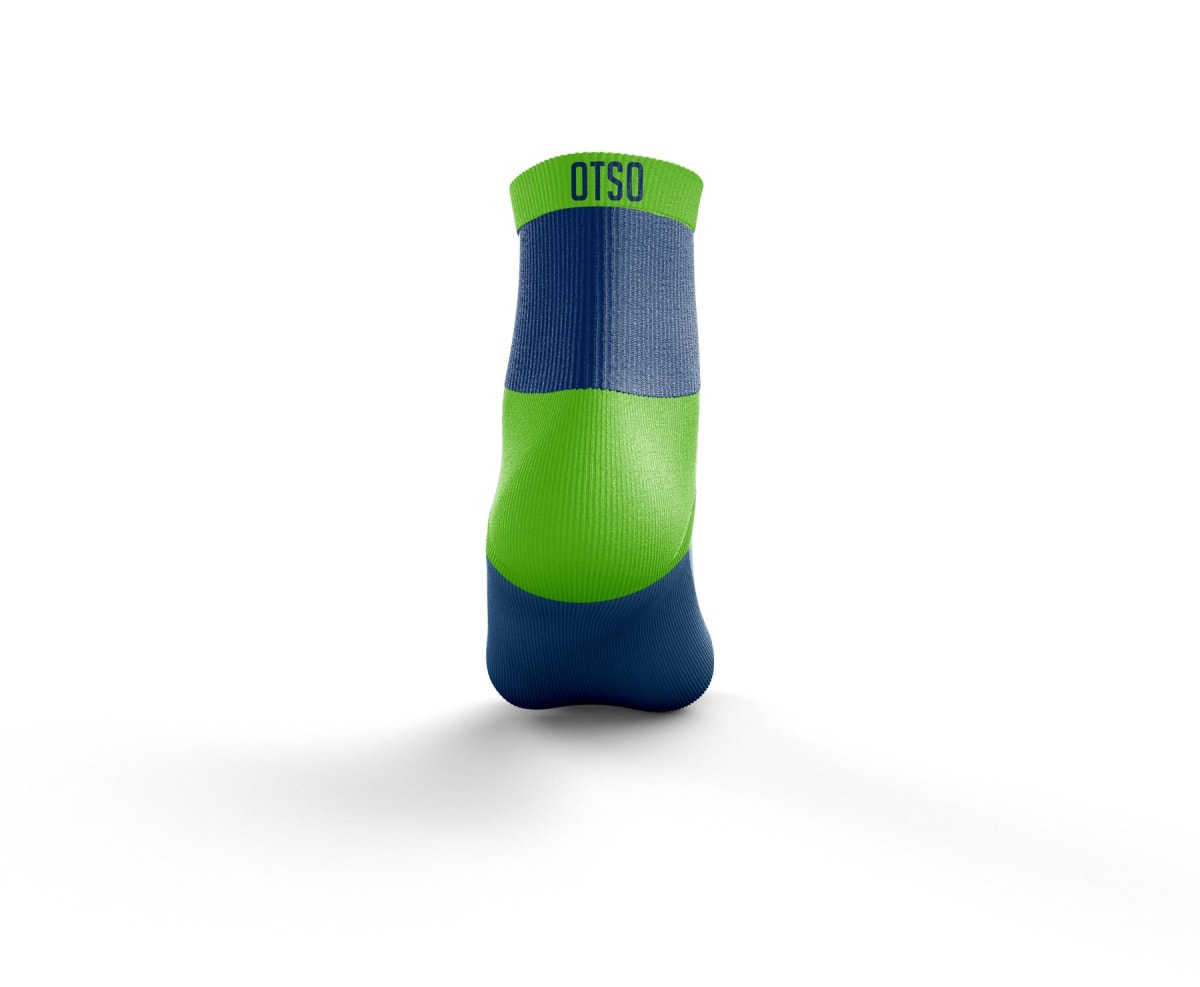 OTSO Media Multideporte Low Cut Elec Blue/Green2