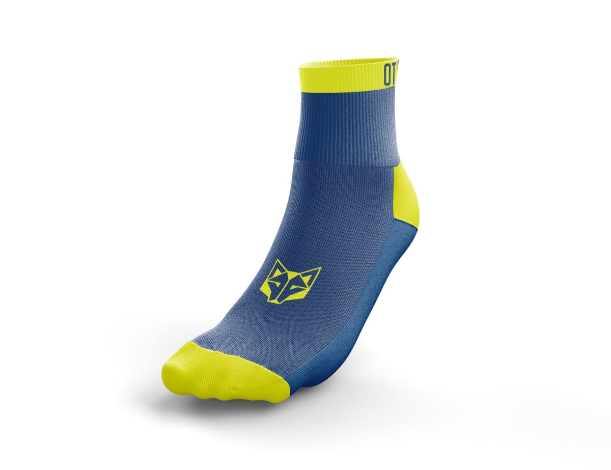 OTSO Media Multideporte Low Cut Electric Blue & Yellow1