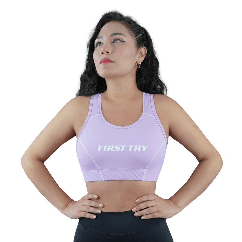 First Try Flow Sports Bra Lila1