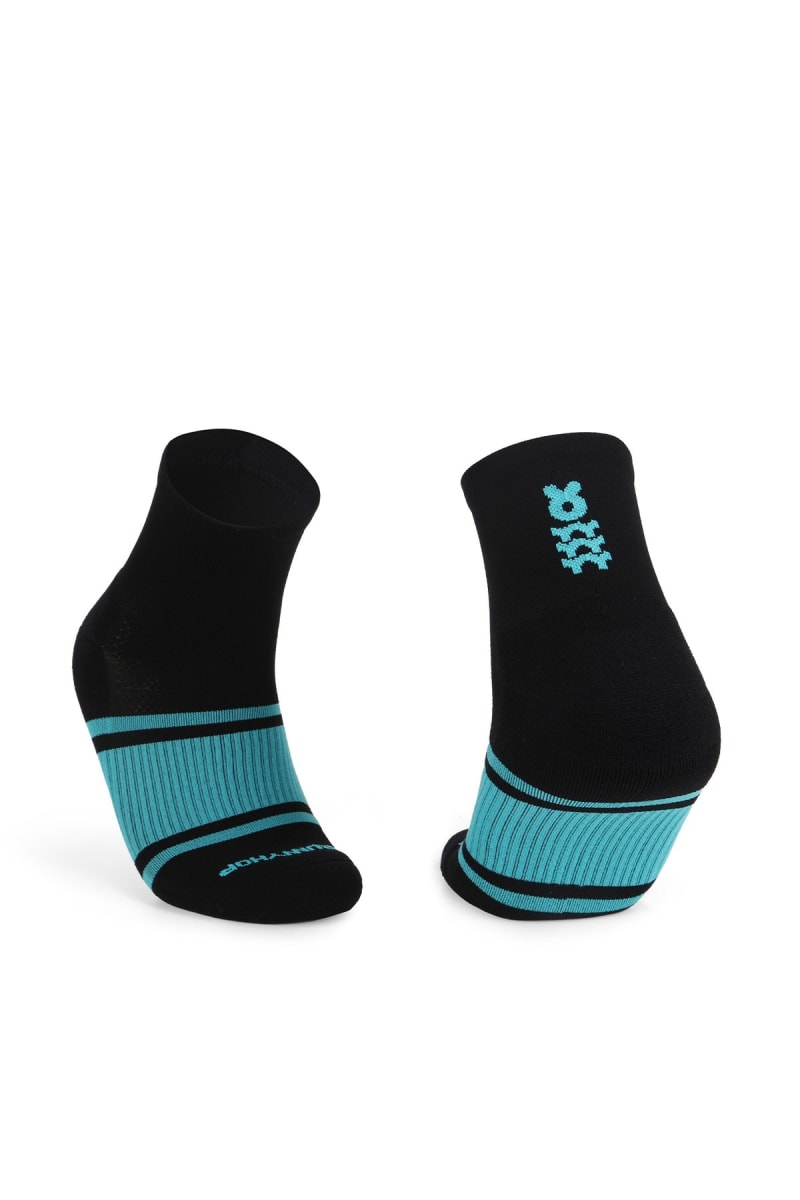 BunnyHop Tobilleras Negra/Celeste1