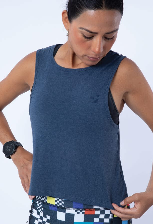 Sweat It Tank Top Navy1