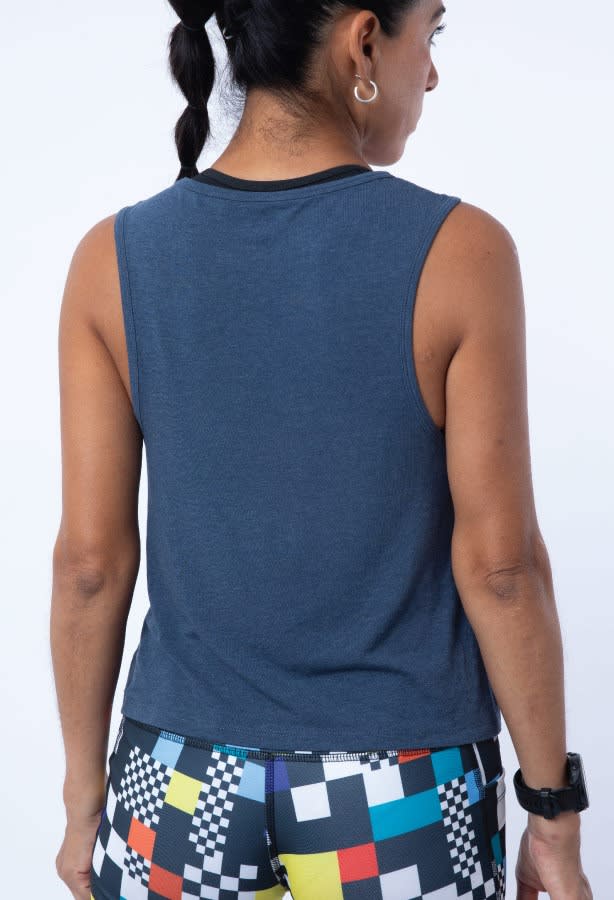 Sweat It Tank Top Navy2