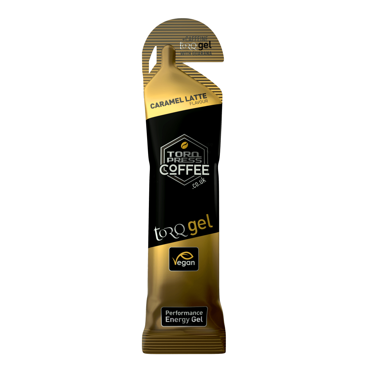Torq - Performance Energy Gel - Sabor Caramel Latte con Guaraná - 89mg cafeína1