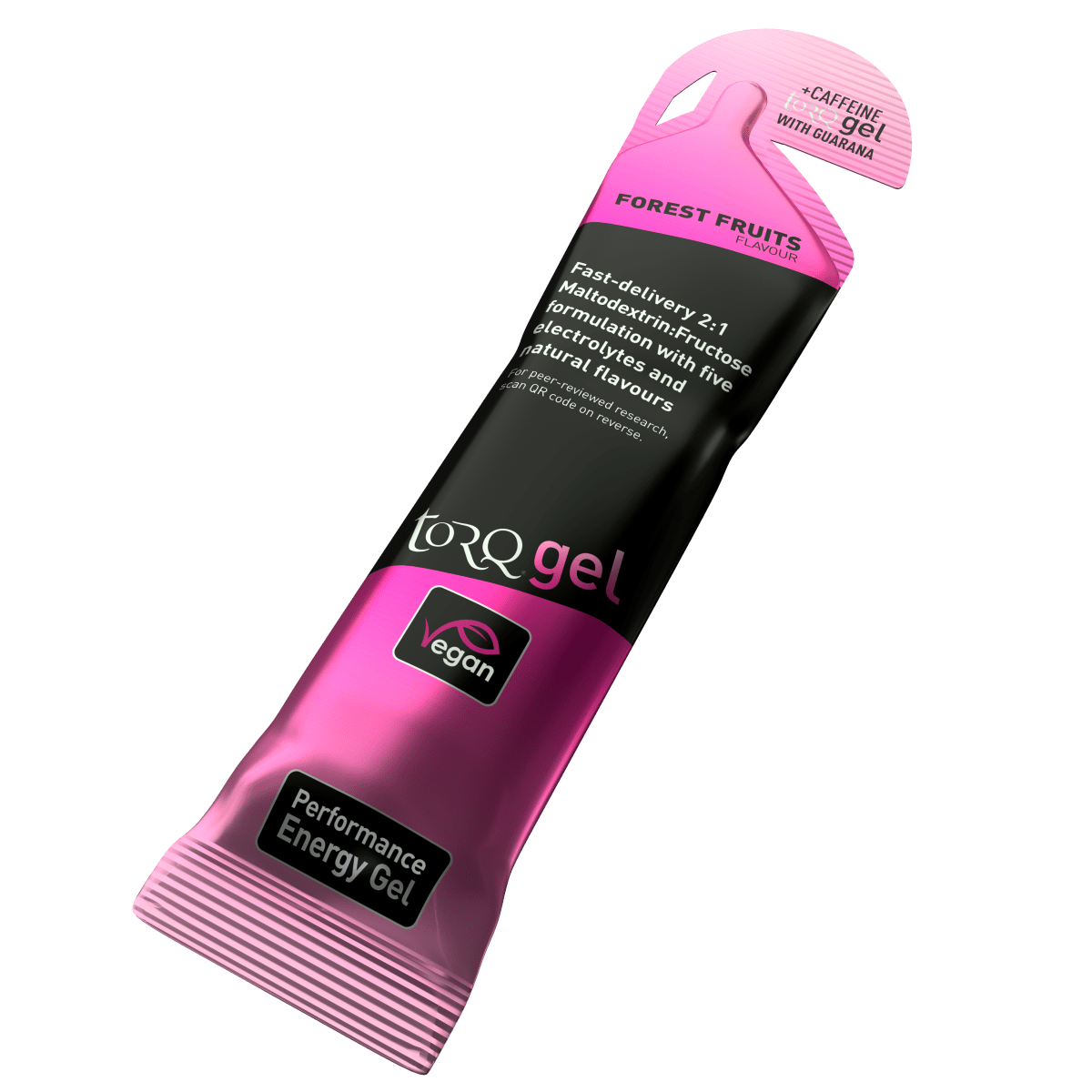 Torq - Performance Energy Gel - Sabor Forest Fruits con Guaraná - 89mg cafeína2