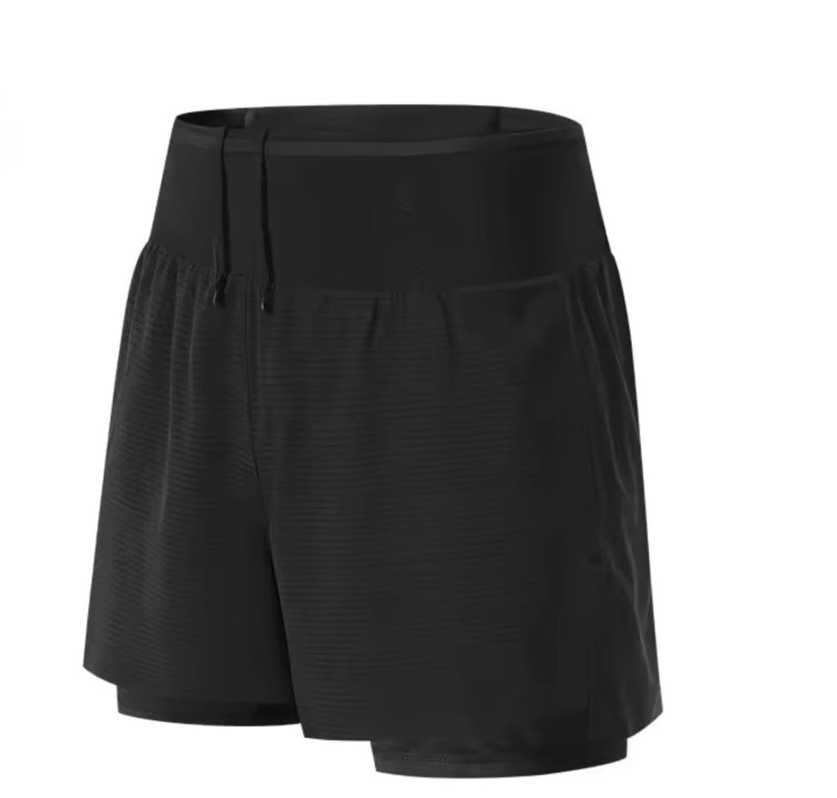 Sport Short 2 en 1 con Cinturón Negro1