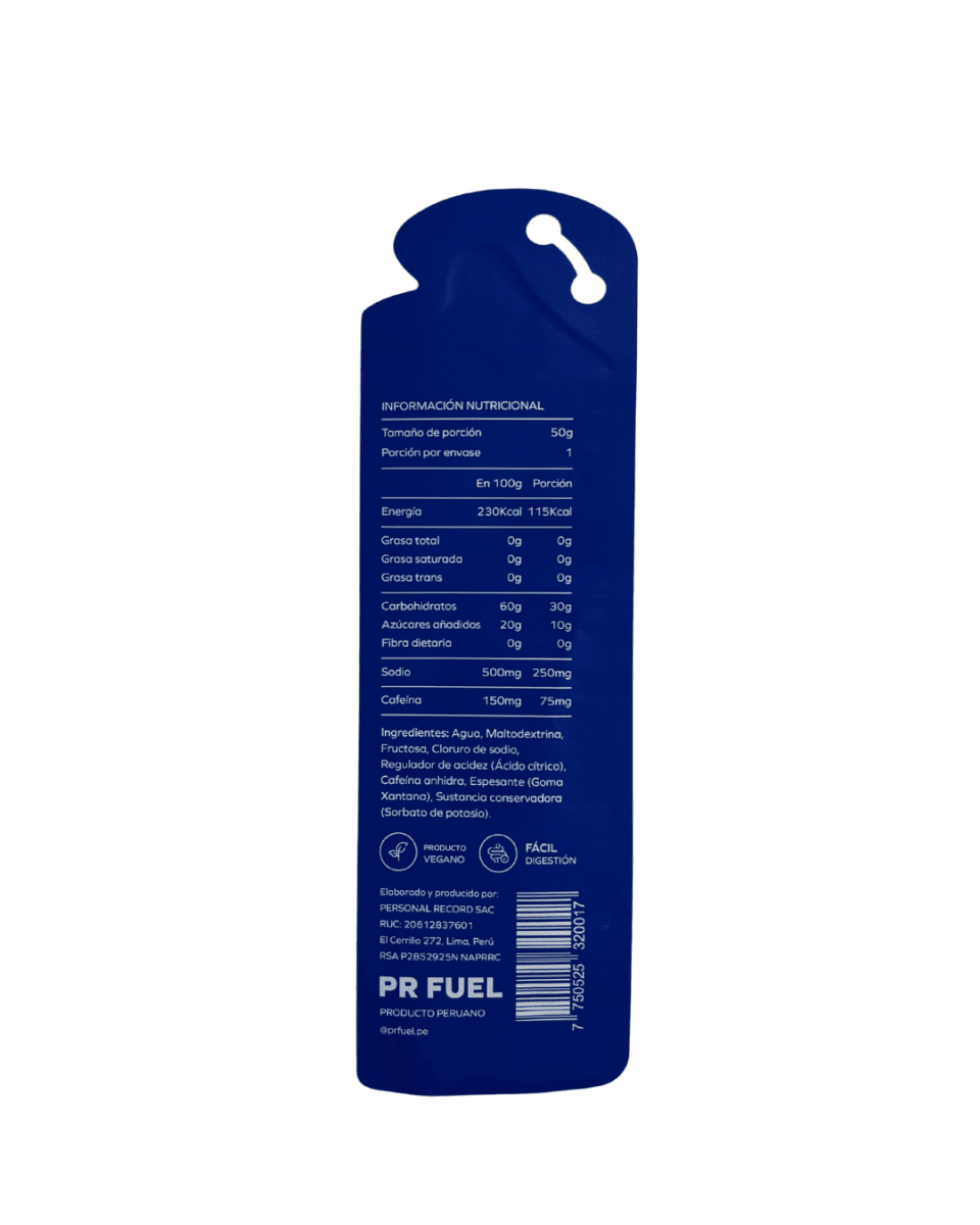 PR Fuel Energy Gel Cafeína2