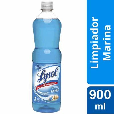 Lysol Limpiador Líquido Desinfectante Marina 900 ml