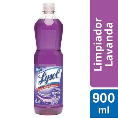 Lysol Limpiador Líquido Desinfectante Lavanda 900 ml