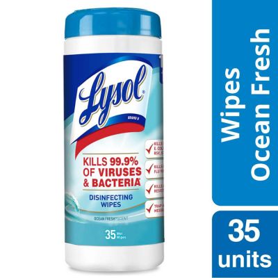 Lysol Toallitas Desinfectantes Ocean Fresh 35 Un1