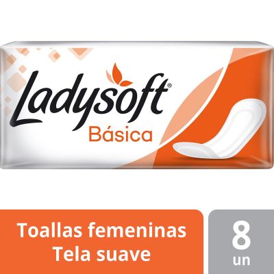 Ladysoft Toalla Higiénica Básica sin Alas 8 Un1