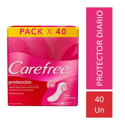Carefree Protectores Diarios Original 40 Un1