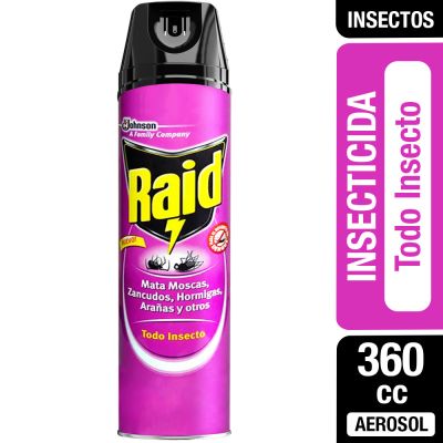 Raid Insecticida Mata Todo Insecto 360 cc1