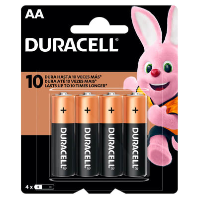 Duracell Pila Alcalina AA Pack 4 Un1