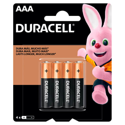 Duracell Pila Alcalina AAA Pack 4 Un1