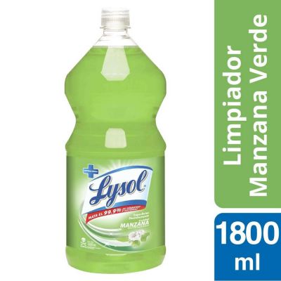 Lysol Limpiador Líquido Desinfectante Manzana Verde 1.8 L