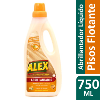 Alex Limpiador Abrillantador de Pisos Flotantes y Laminados Aroma Naranja 750 ml