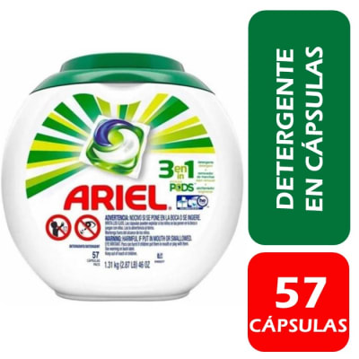 Ariel Detergente en Cápsulas Ariel Pods 57 Un