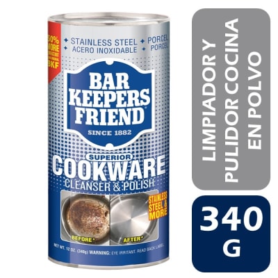 Bar Keepers Friend Limpiador y Pulidor de Utensilios de Cocina en Polvo Cookware 340 g1