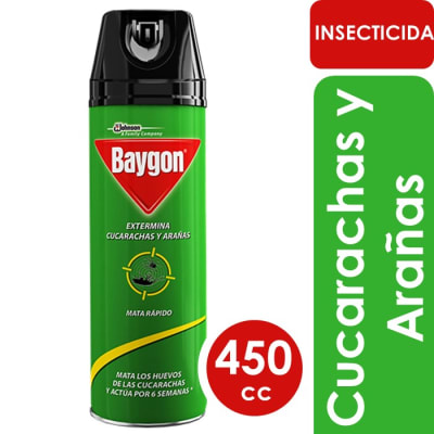 Baygon Insecticida Mata Cucarachas y Arañas 450 cc1