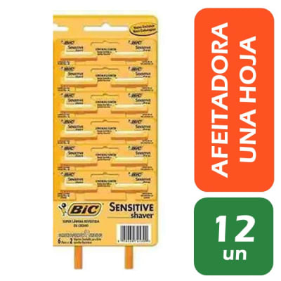 Bic Afeitadora Sensitive Shaver Pack 12 Un1