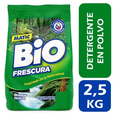 BioFrescura Detergente en Polvo Matic Bosque Nativo 2.5 kg