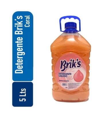 Briks Detergente Liquido con Suavizante Coral 5 L1