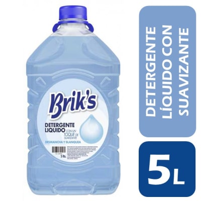 Briks Detergente Liquido con Suavizante Celeste 5 L
