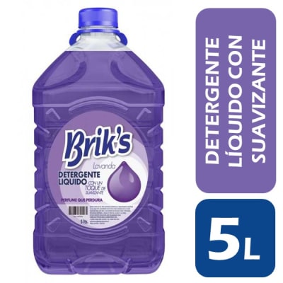 Briks Detergente Liquido con Suavizante Lavanda 5 L1