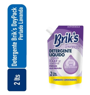 Briks Detergente Líquido con Suavizante Lavanda Doypack 2 L1