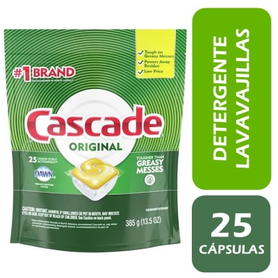 Cascade Detergente Para Lavavajillas Pack 25 un1