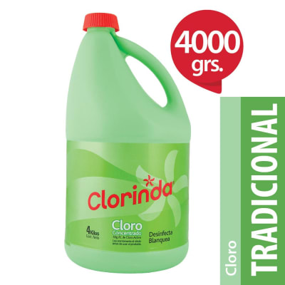 Clorinda Cloro Concentrado Botella 4 L