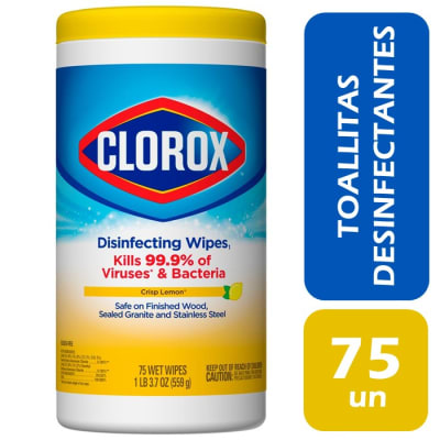 Clorox Toallitas Desinfectantes Aroma Limón 75 Un1