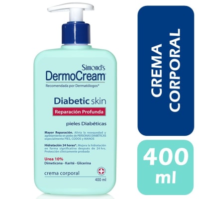 Simonds Crema Corporal Dermocream Diabetic Skin Reparación Profunda 400 ml1