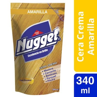 Nugget Cera Crema Amarilla Doypack 340 ml1