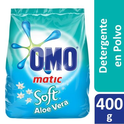 Omo Detergente en Polvo Matic Soft Aloe Vera 400 g