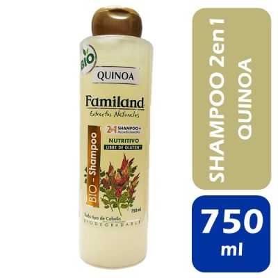 Familand Shampoo 2en1 Quinoa Todo Tipo de Cabello 750 ml1