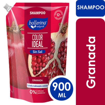   Ballerina Shampoo Sin Sal Granada Doypack 900 ml1