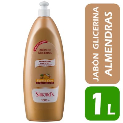 Simonds Jabón Líquido de Glicerina Chocolate Almendras 1 L1