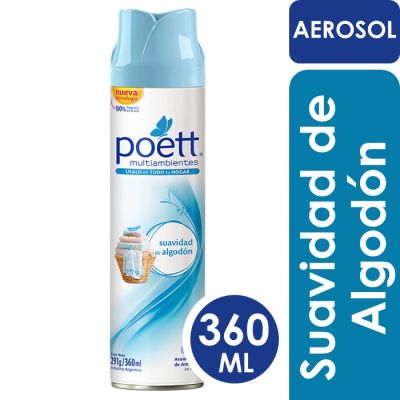 Poett Desodorante Ambiental Suavidad de Algodón 360 ml1