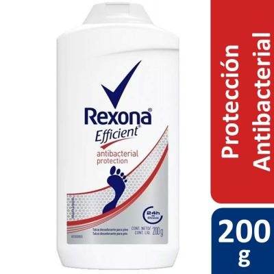 Rexona Desodorante para Pies en Talco Efficient Antibacterial Protection 200 g1