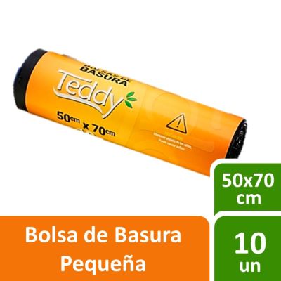 Teddy Bolsas de Basura 50 x 70 cm Pequeña 10 Un