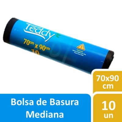 Teddy Bolsas de Basura 70 x 90 cm Mediana 10 Un1