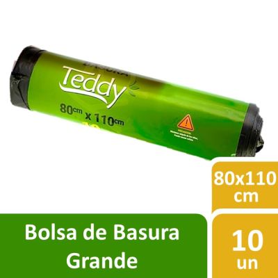 Teddy Bolsas de Basura 80 x 110 cm Grande 10 Un