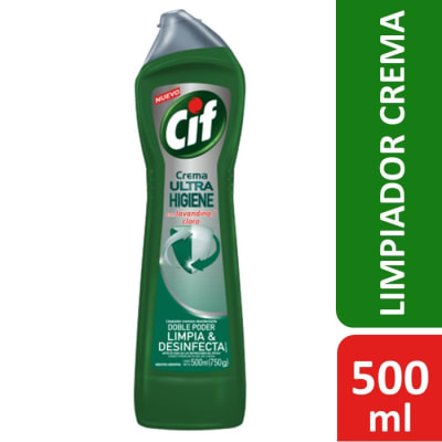 Cif Limpiador Crema Desinfectante con Cloro Ultra Higiene 500 ml1