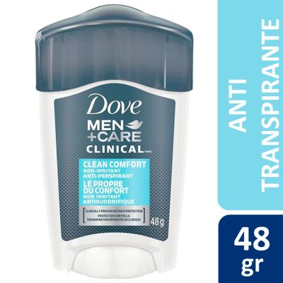 Dove Desodorante Hombre Barra Clean Comfort Clinical 48 g1